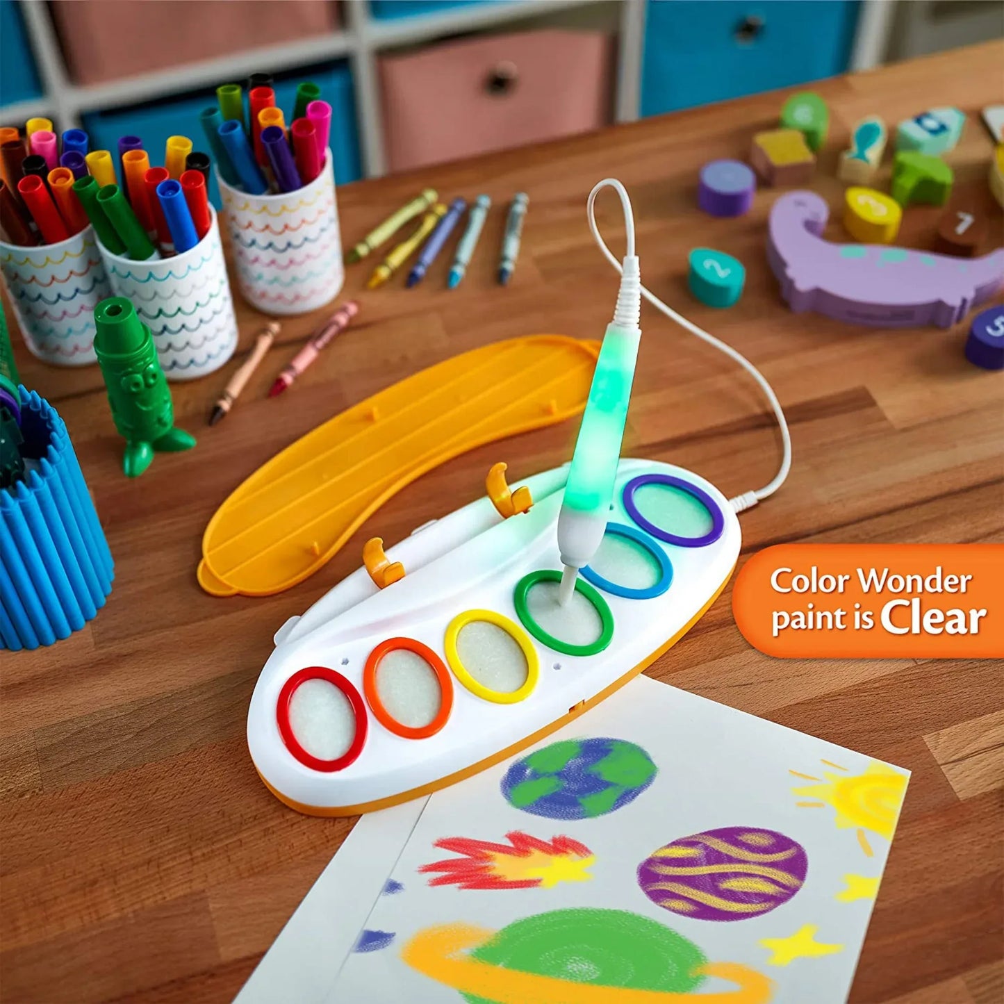 Kids Magical Painting Set With Light-up Brush - Little Thinkers Hub