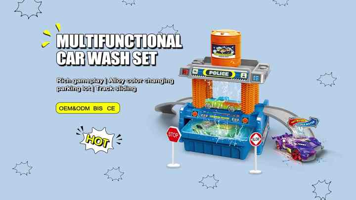 Car Wash Sanitation Set With One Alloy Car