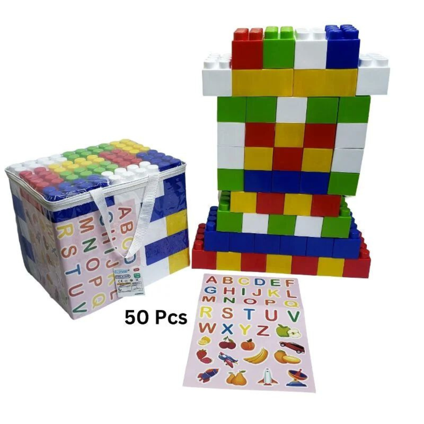 🧱 Jumbo Size Building Blocks – Giant Soft Stacking Blocks for Toddlers & Kids