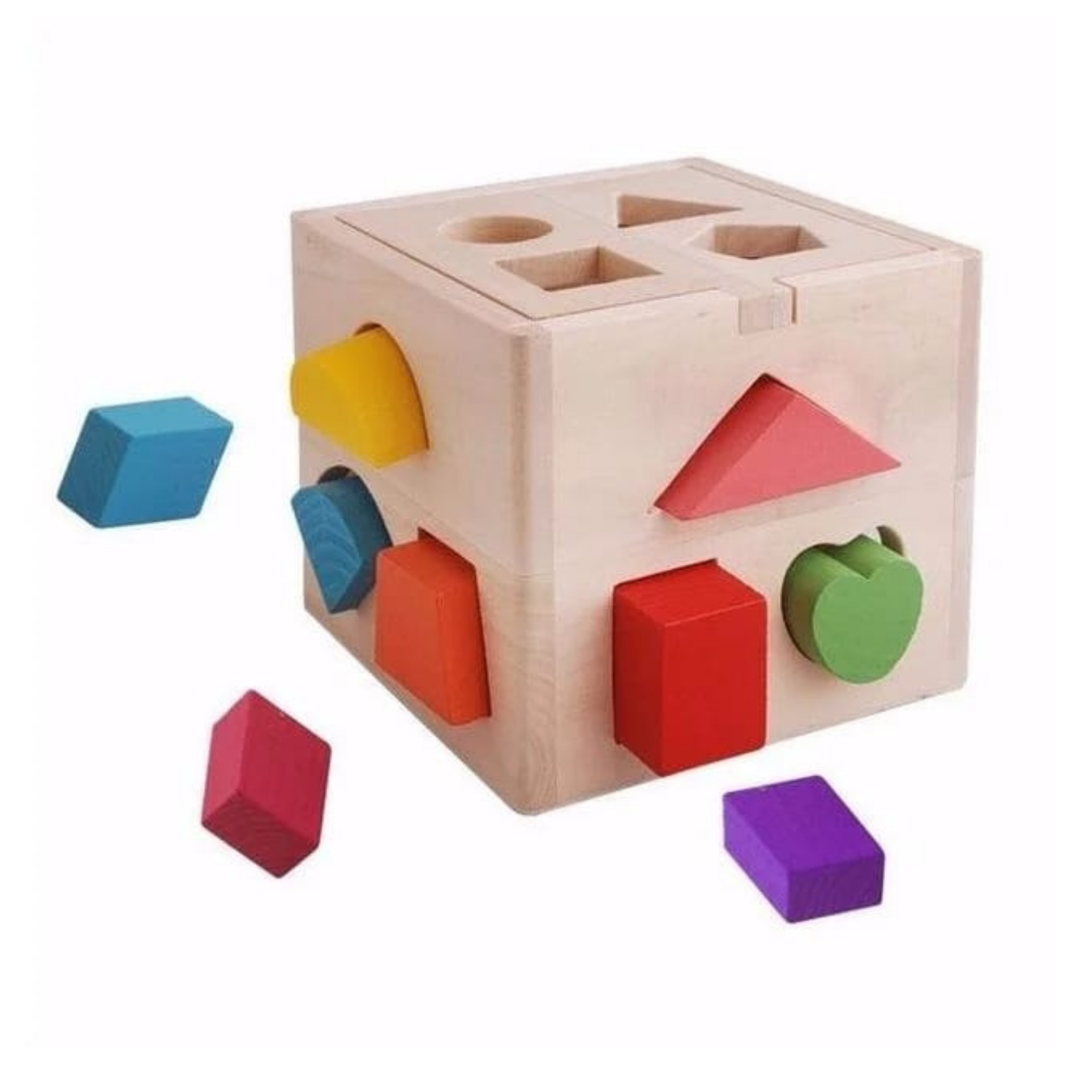 Wooden Shape Sorting Cube