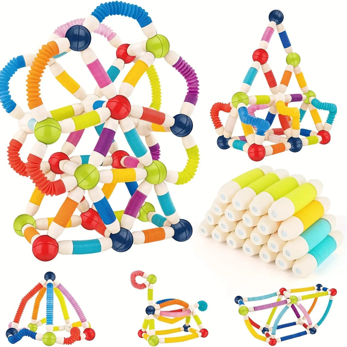 26 Pieces Pop Tube Magnetic Sticks Puzzle - Little Thinkers Hub