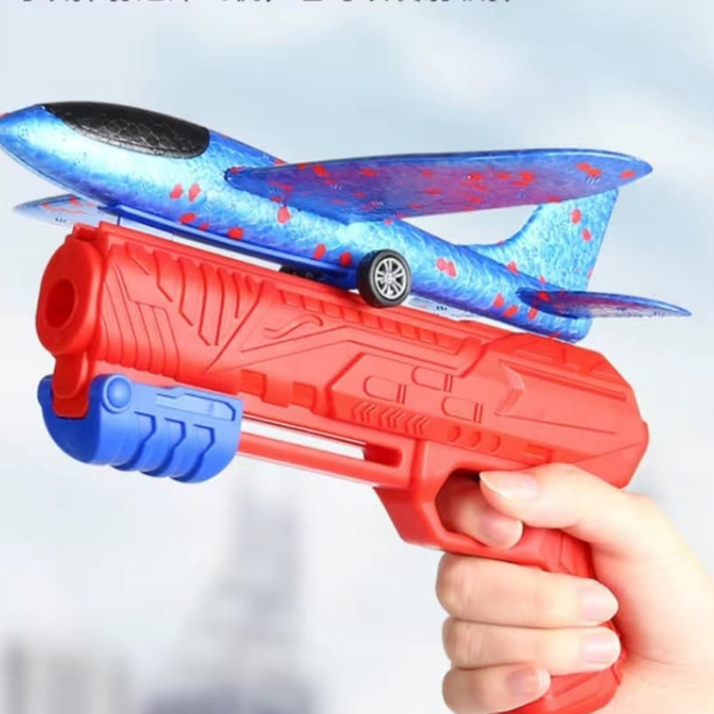 Aircraft Shooting Soft Ball Gun With Multifunctional toy