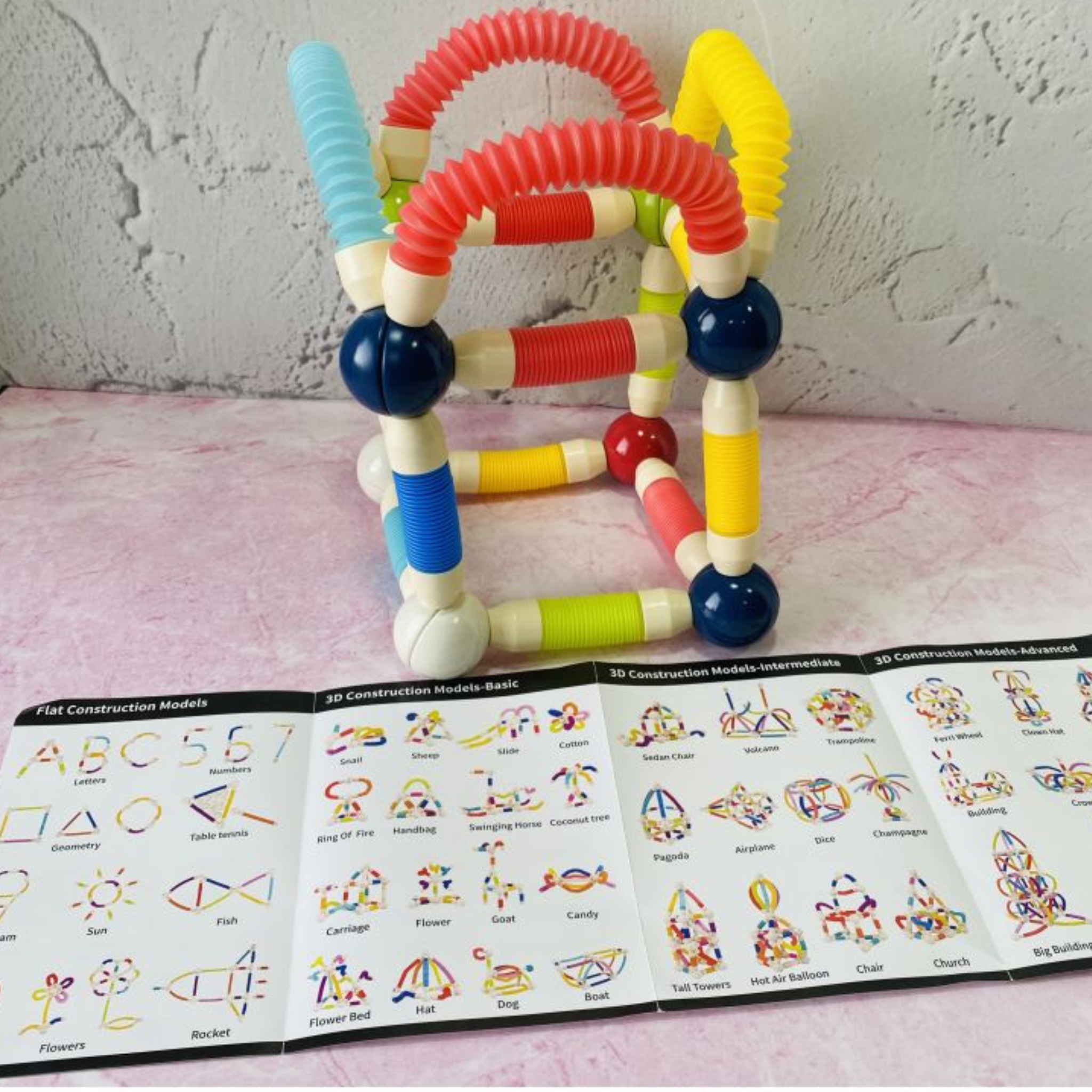 26 Pieces Pop Tube Magnetic Sticks Puzzle