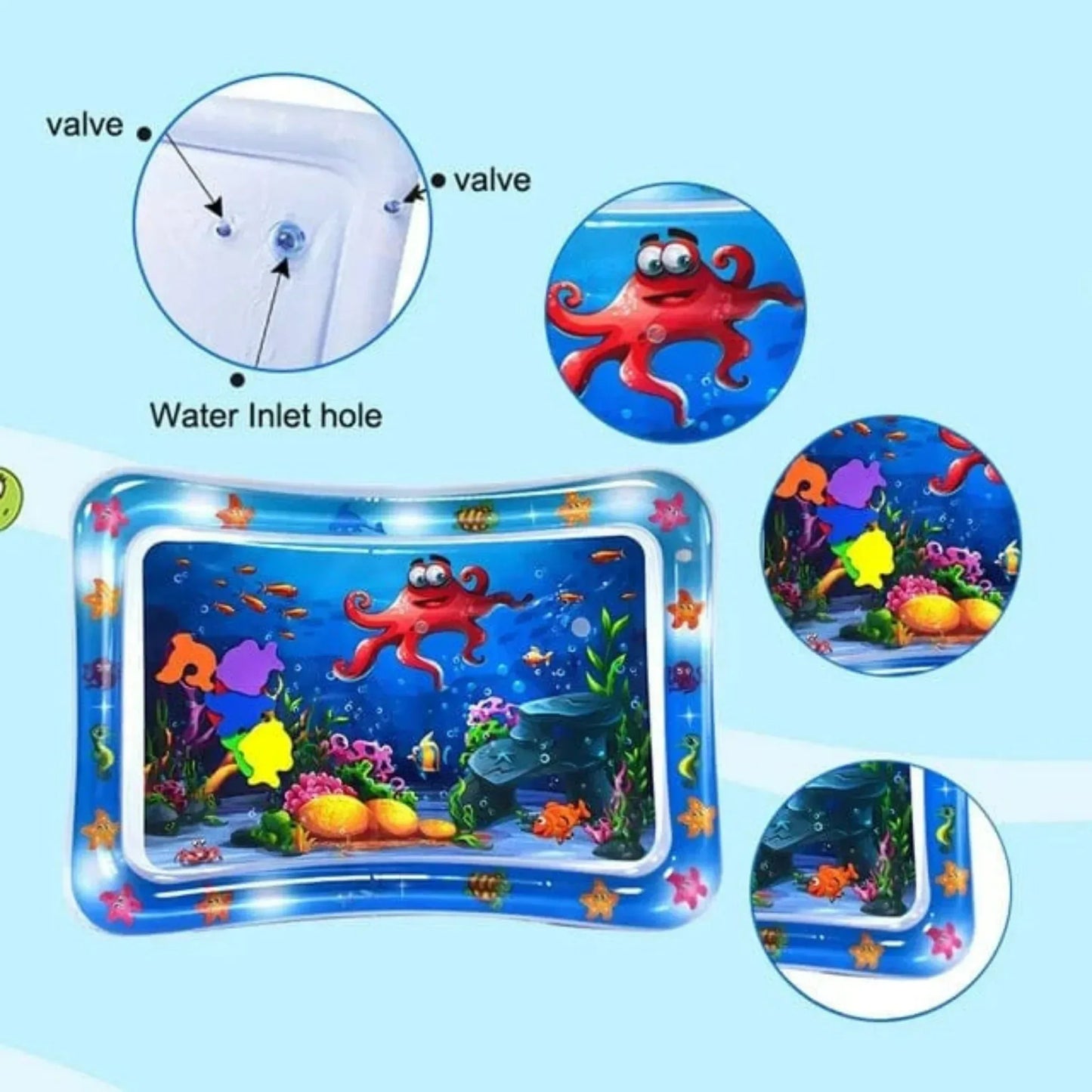 Baby Water Play Mat For Kids Tummy Time - Little Thinkers Hub