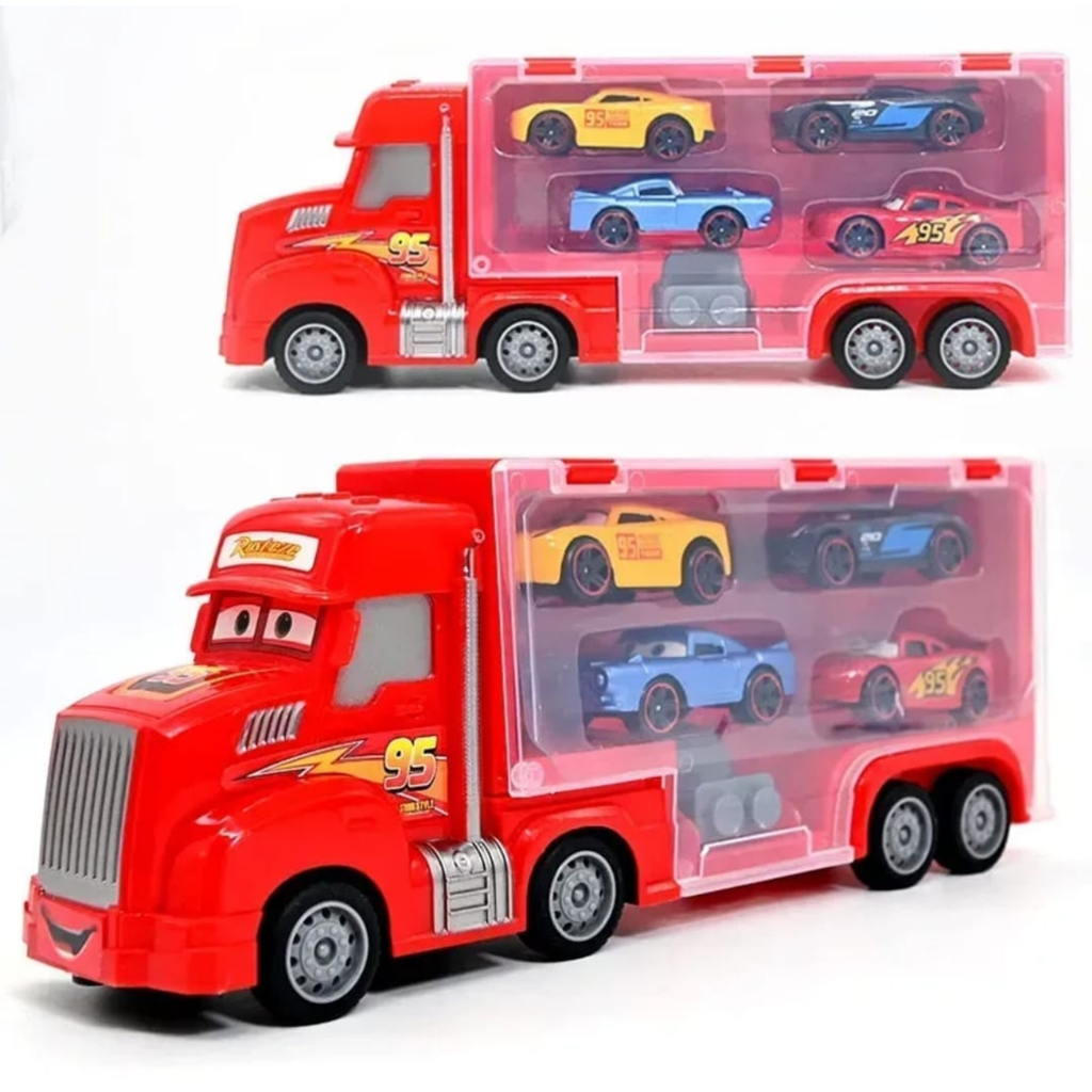 Macqueen Trailer with 4 Cars and Catapult