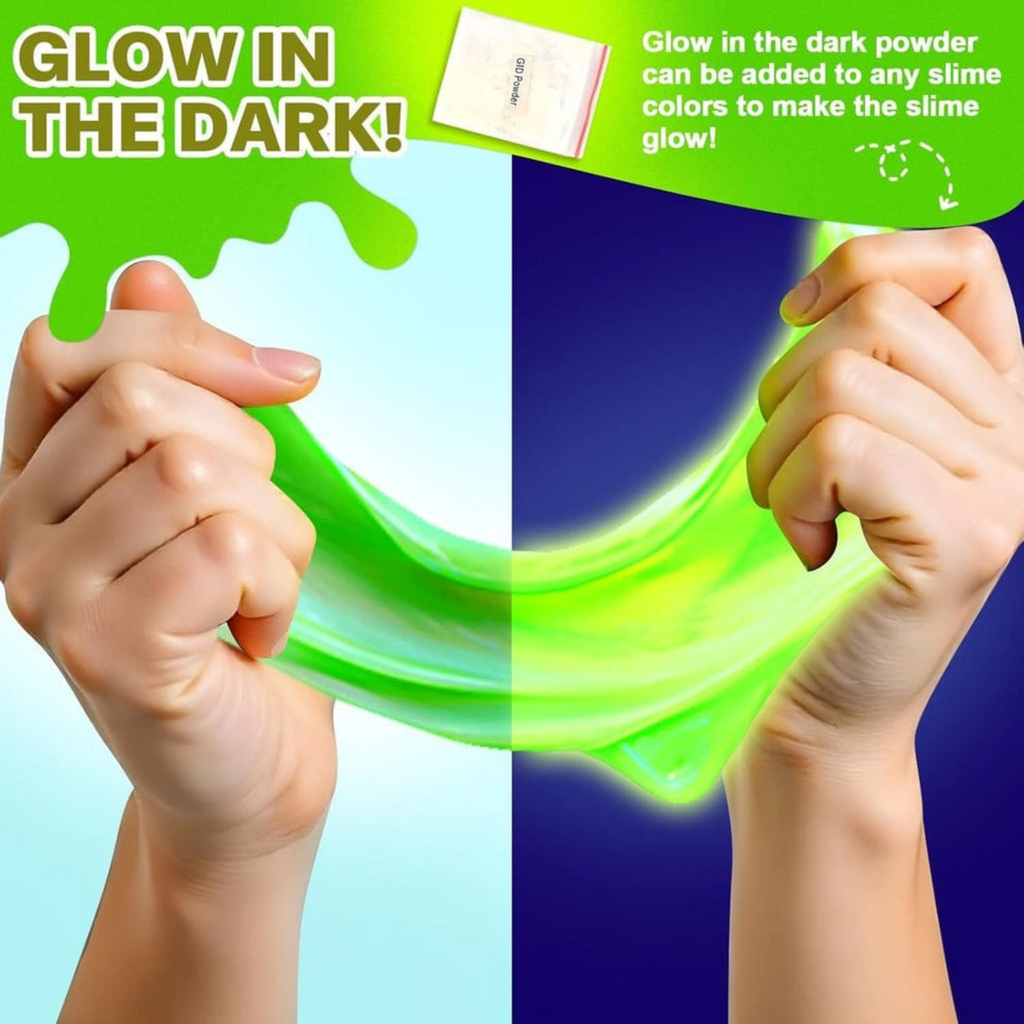 DIY Glowing Slime Factory Play Kit