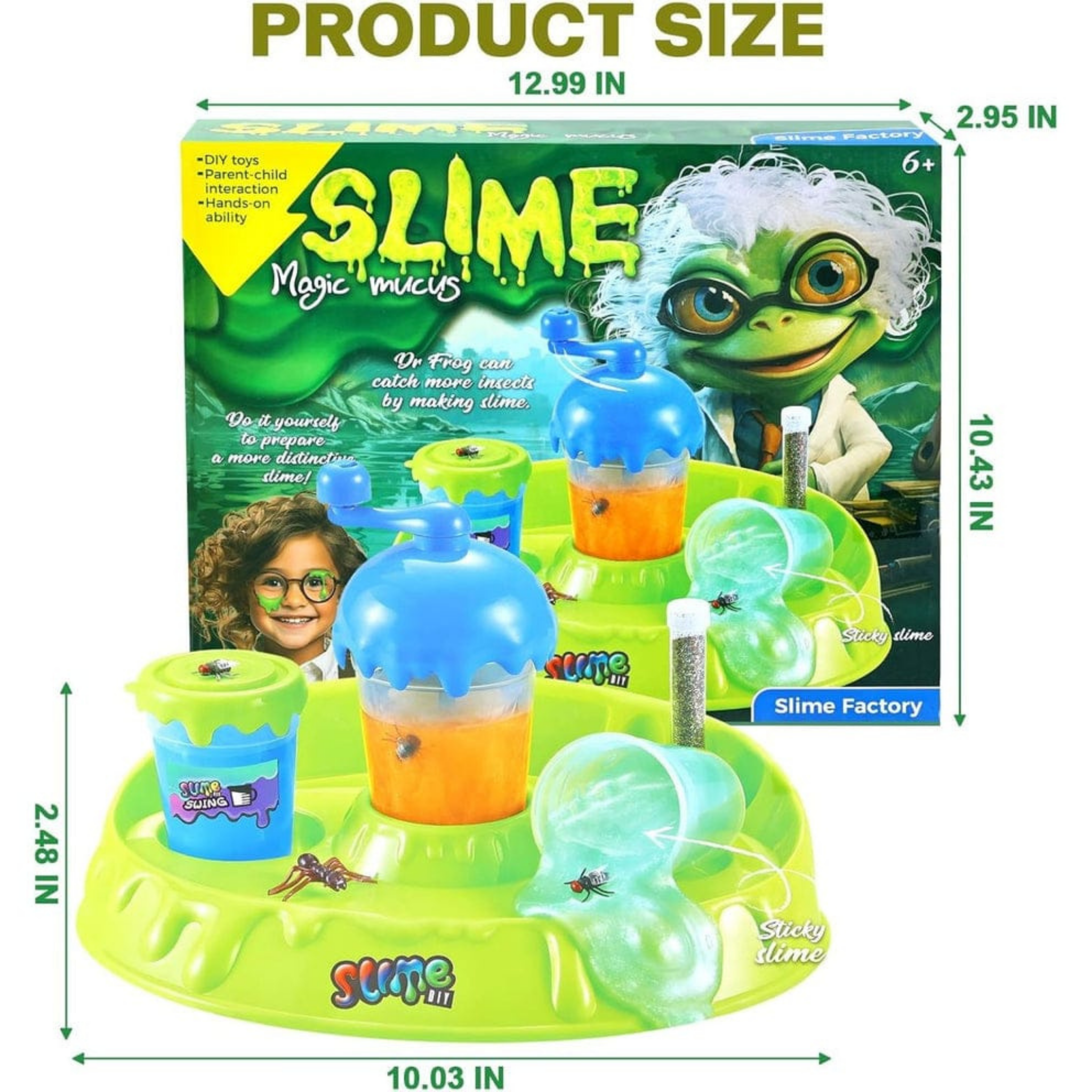 DIY Glowing Slime Factory Play Kit
