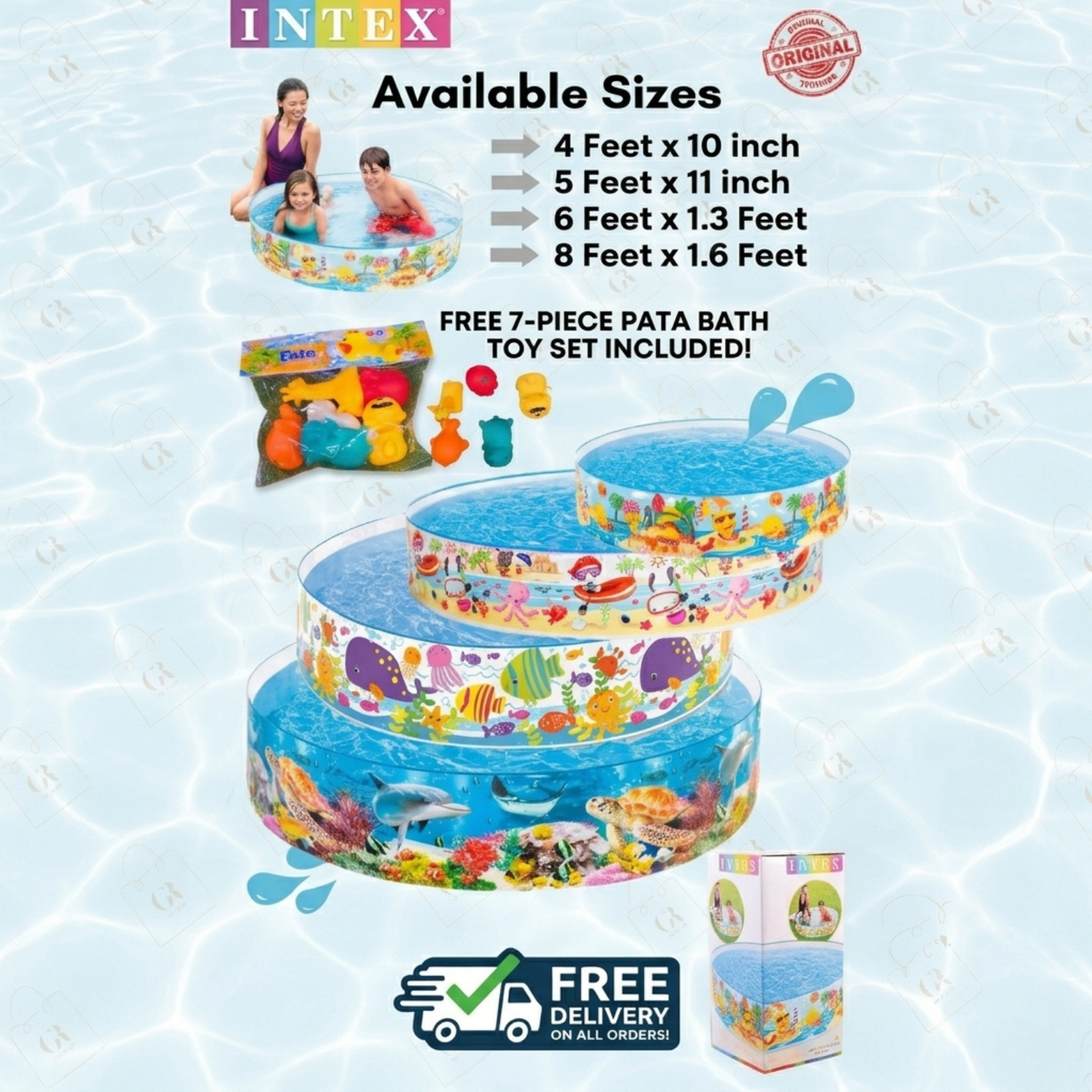 🏖️ Kids Foldable Swimming Pool (No Air Required) – Instant Summer Fun!