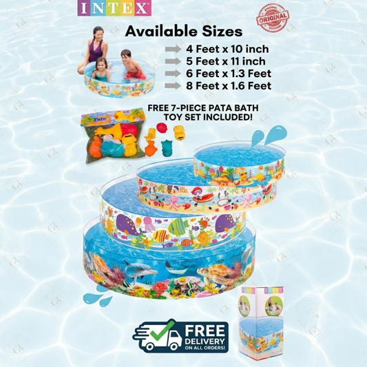 🏖️ Kids Foldable Swimming Pool (No Air Required) – Instant Summer Fun!