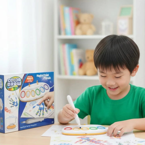 Kids Magical Painting Set With Light-up Brush - Little Thinkers Hub