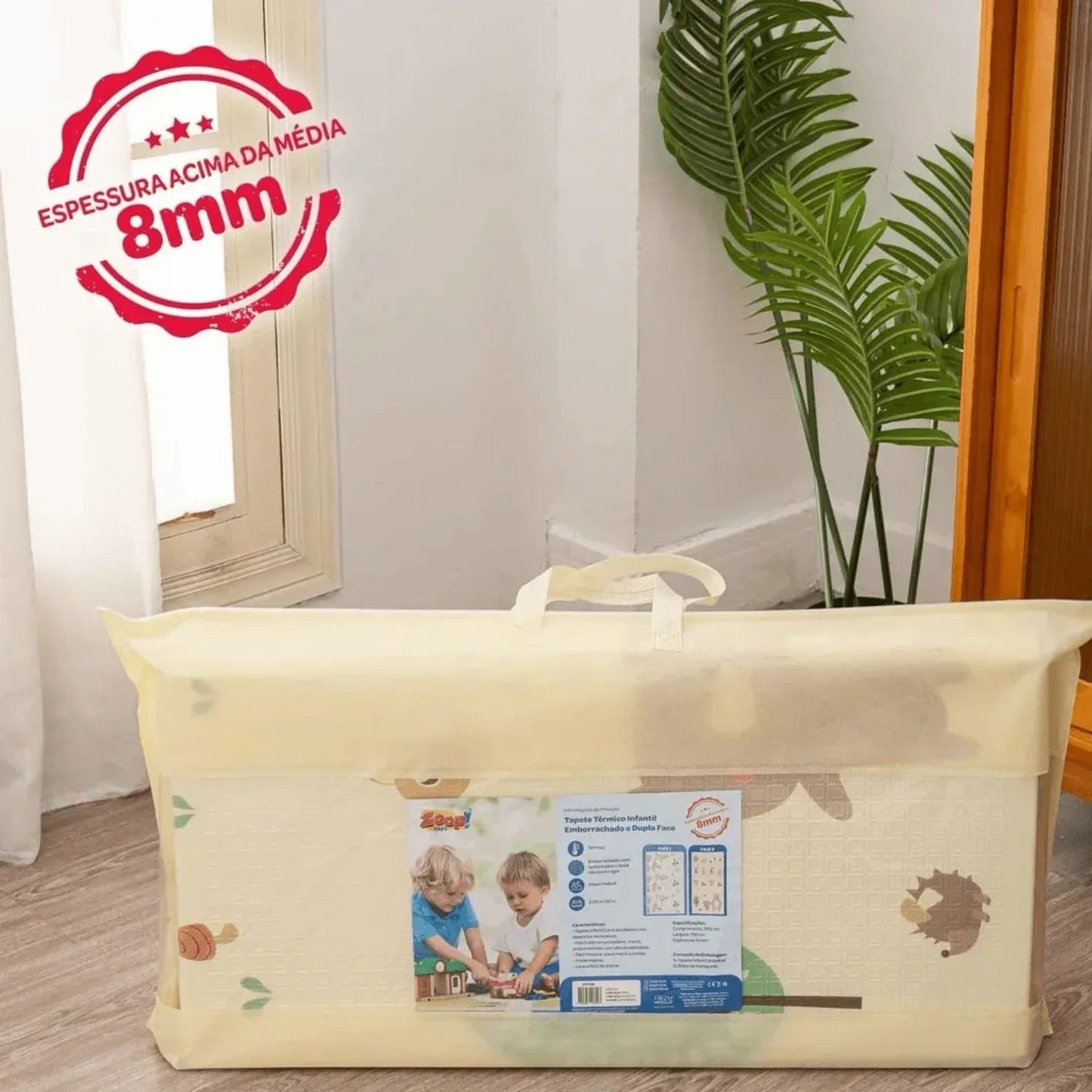 Baby Playmat – 8mm Soft Anti-Shock Foam Tummy Time Mat - Little Thinkers Hub