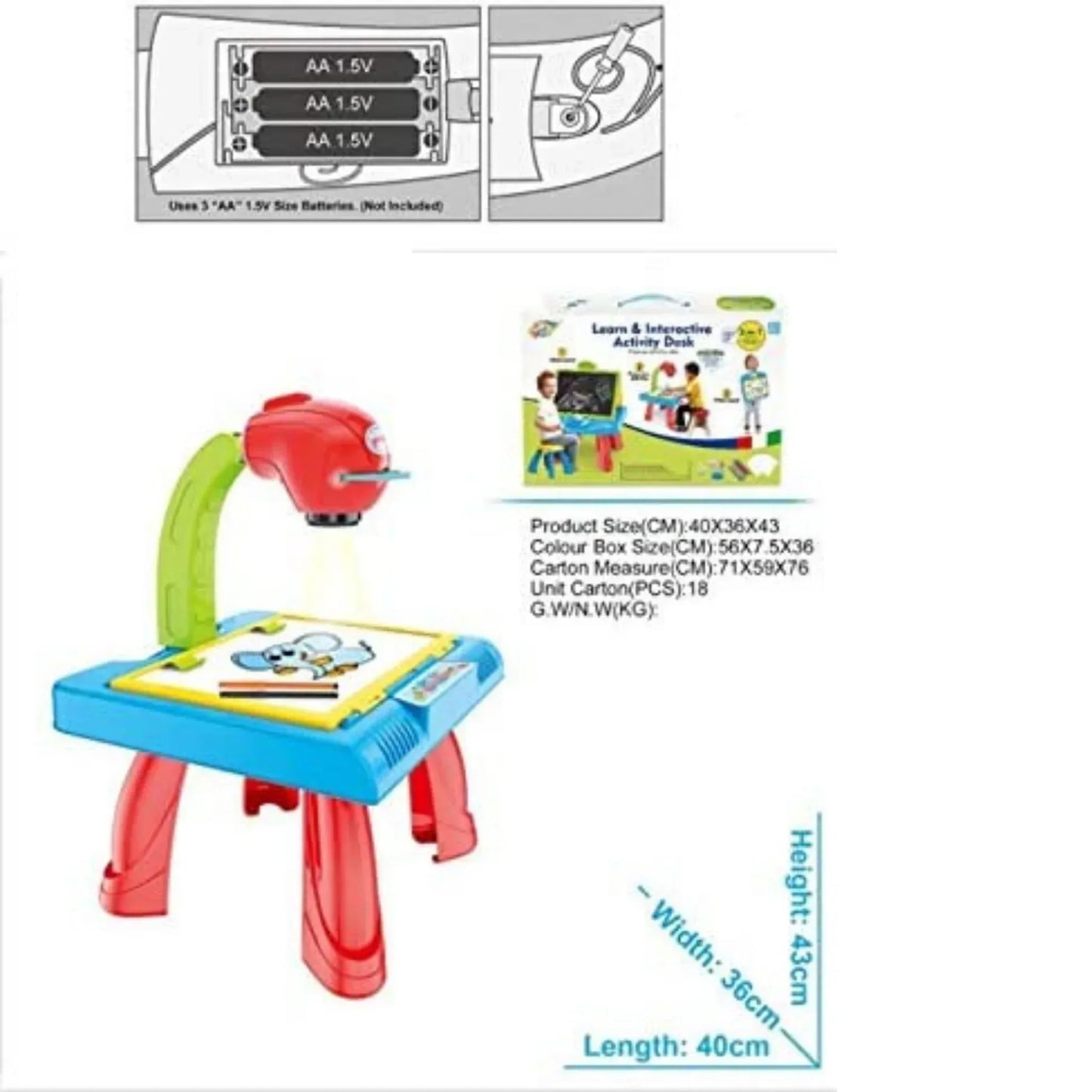 3 in 1 Learn And Interactive Desk For kids - Little Thinkers Hub