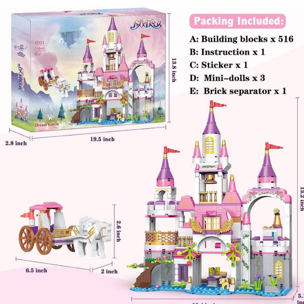 Fairy Tale Dream Logo Castle House 516 Pieces