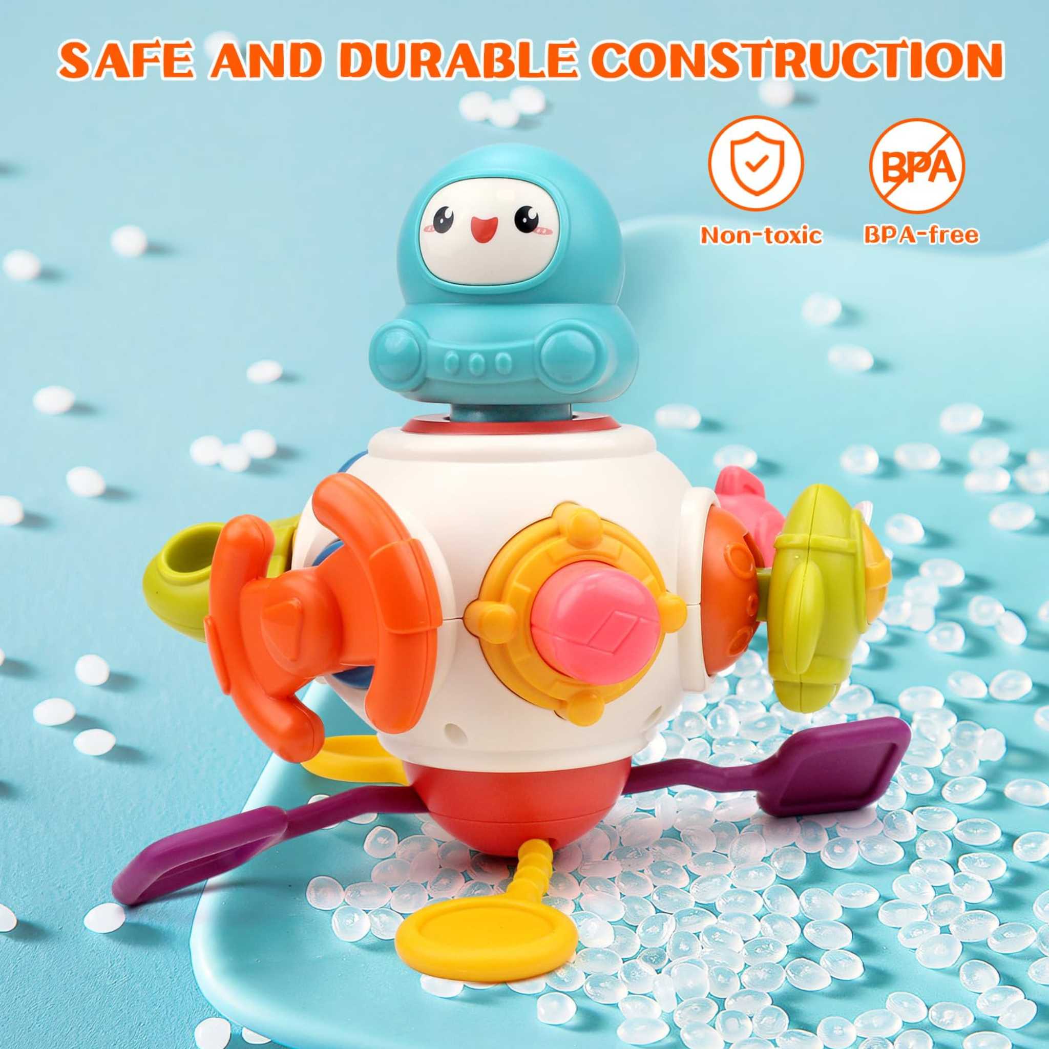 Montessori Educational Toys For Toddlers, 8 in 1 Activity Space Busy Cube Toys Sensory Fidget Toys