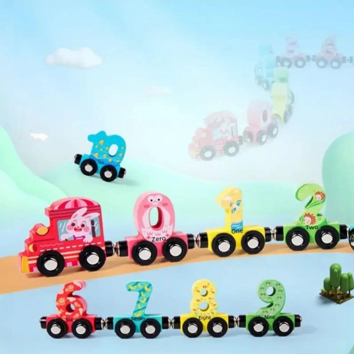 Magnetic Number Train - Little Thinkers Hub