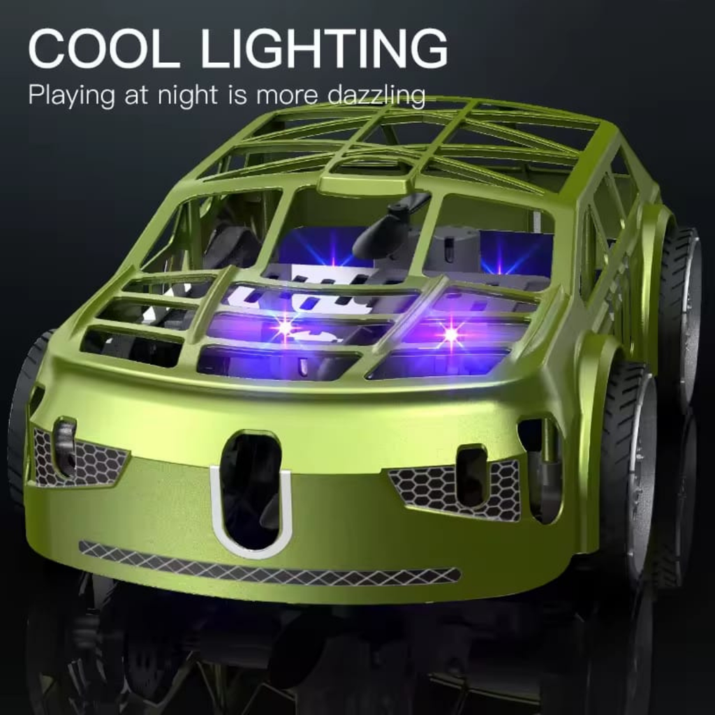 2 in 1 Mini RC Drone and Car With Lights