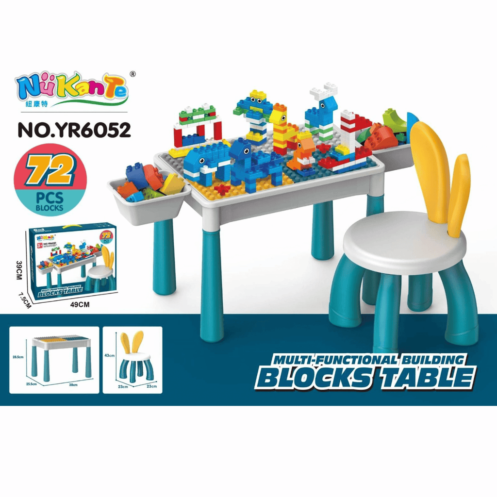 Multi Functional lego Blocks Table with chair
