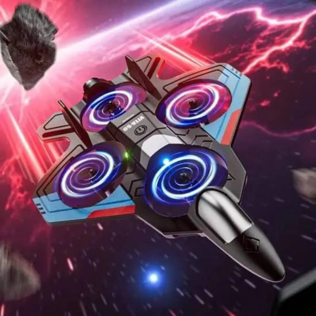 RC Aircraft Drone Jet With Lightning Effect & Rechargeable Batteries | - Little Thinkers Hub