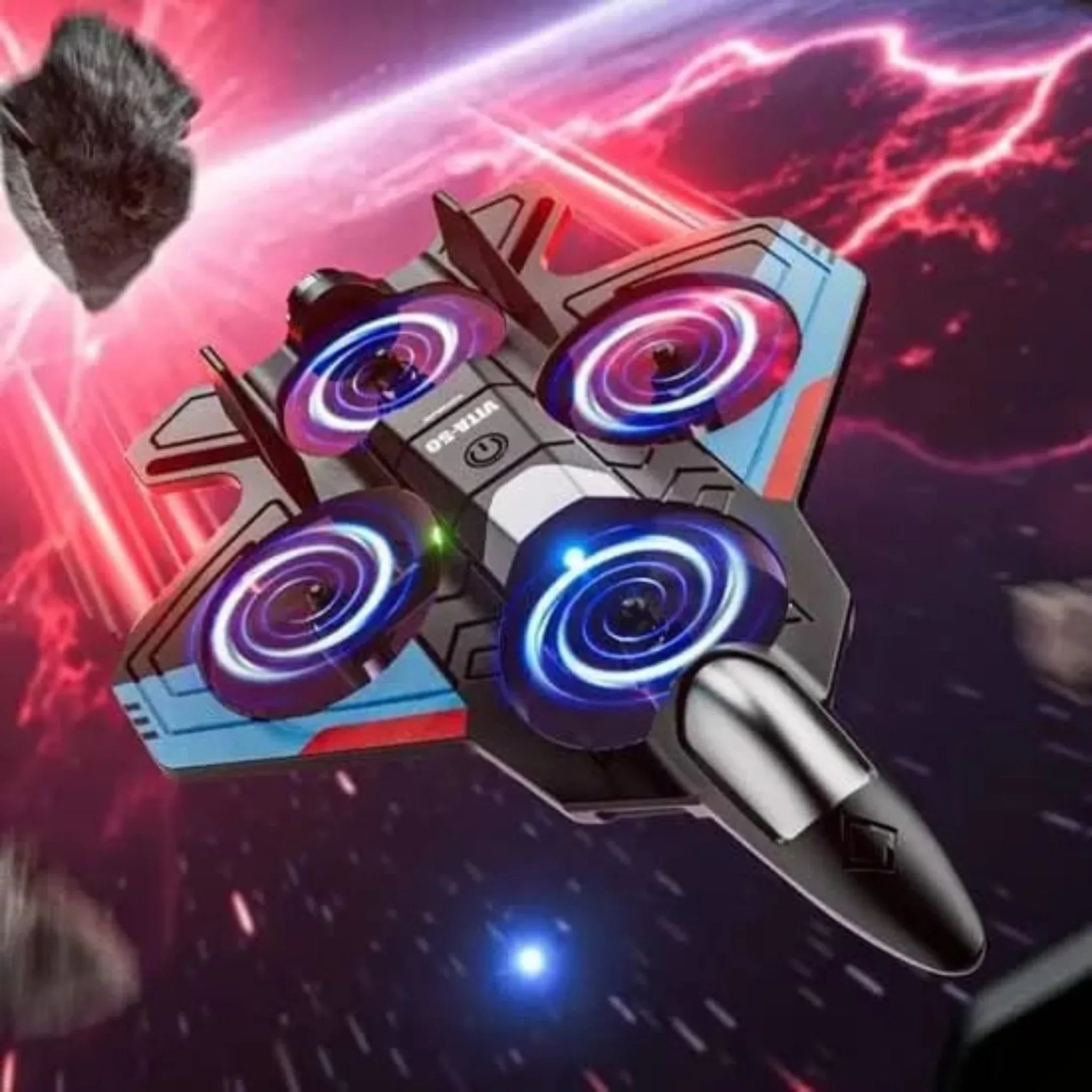 RC Aircraft Drone Jet With Lightning Effect & Rechargeable Batteries | - Little Thinkers Hub