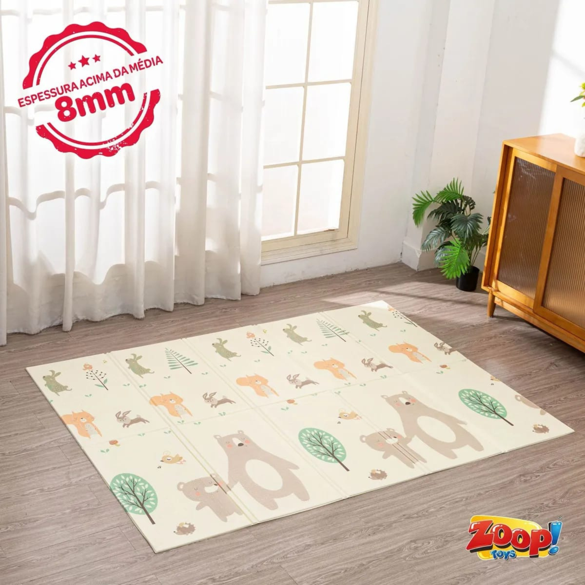Premium Baby Play Mat – Foldable, Thick, Non-Slip | 3 Sizes Available