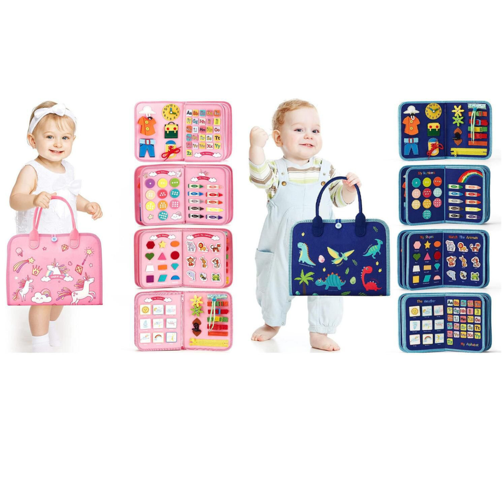 Montessori Busy Book (8 Pages) – Keep Your Child Busy for Hours