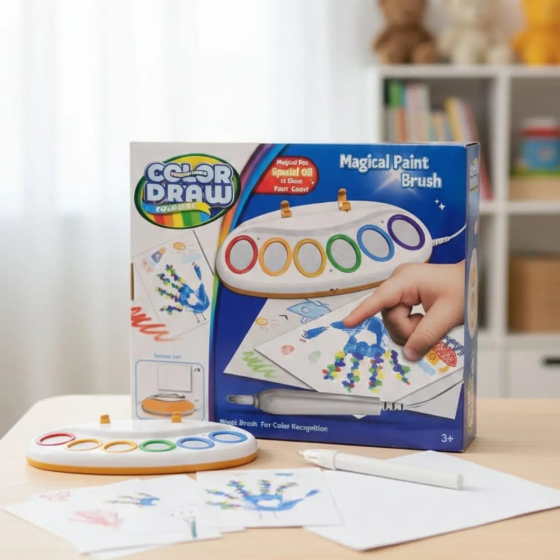 Kids Magical Painting Set With Light-up Brush - Little Thinkers Hub