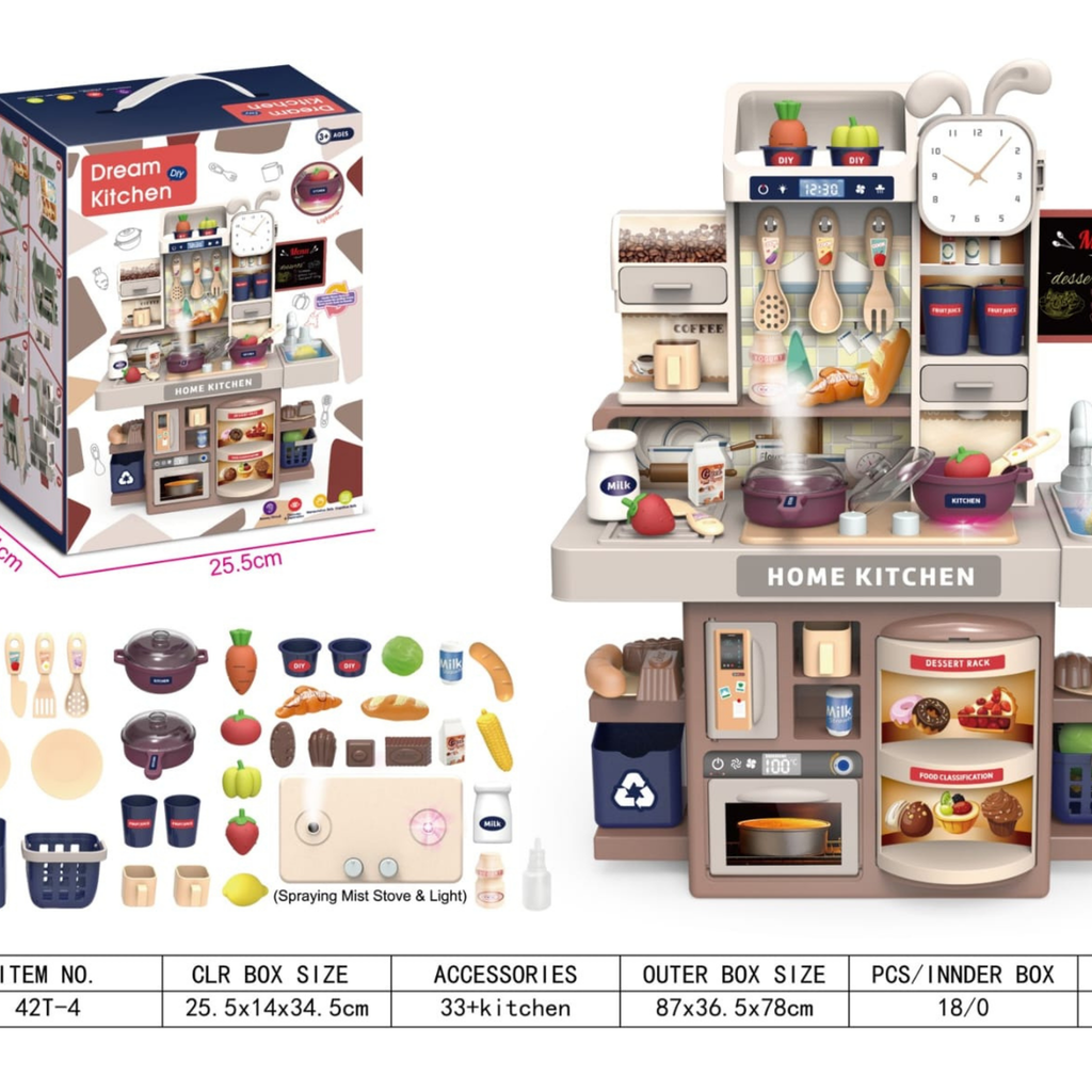 Dream Home Kitchen Set With Accessories And Light