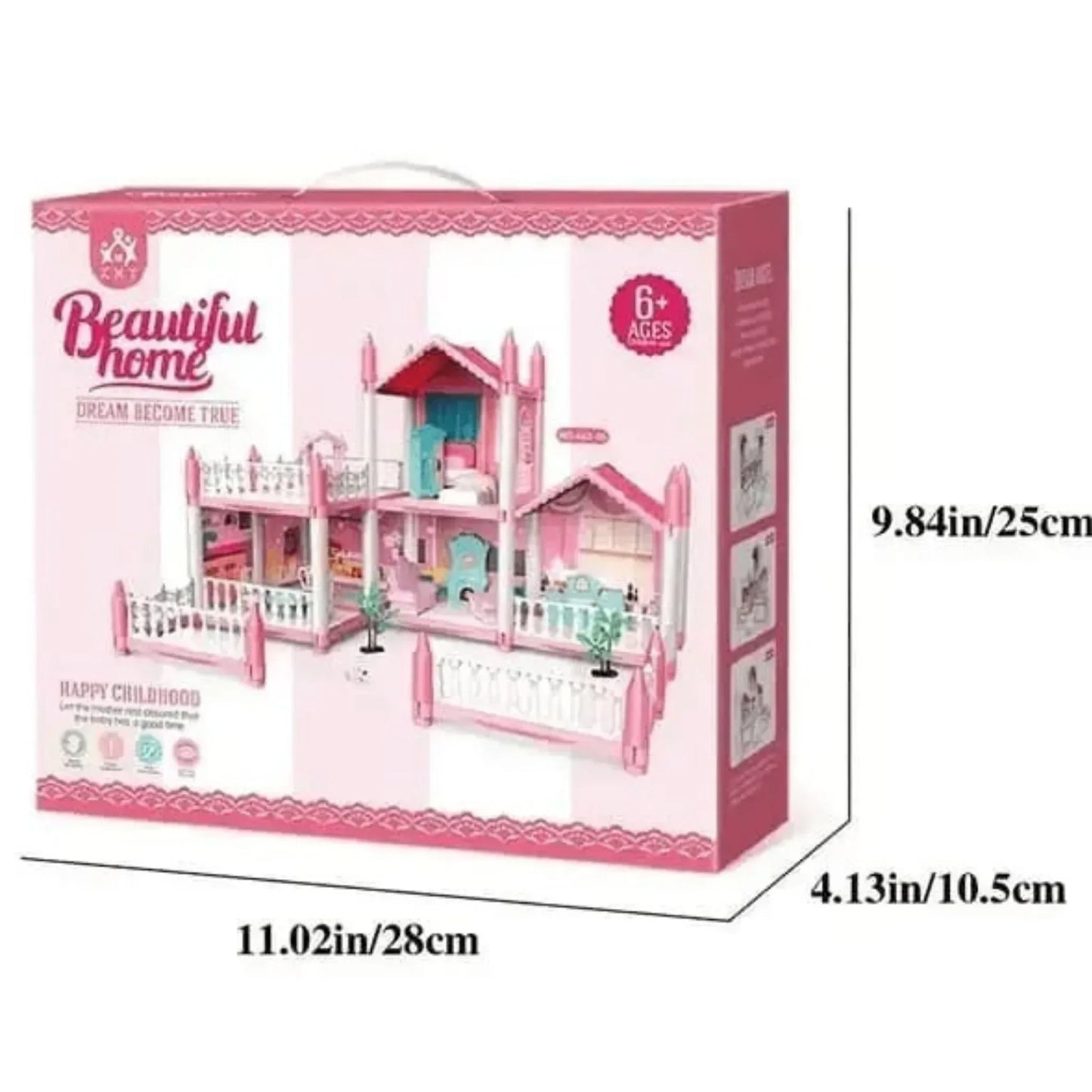Dreamy Pink Doll House Set - Little Thinkers Hub