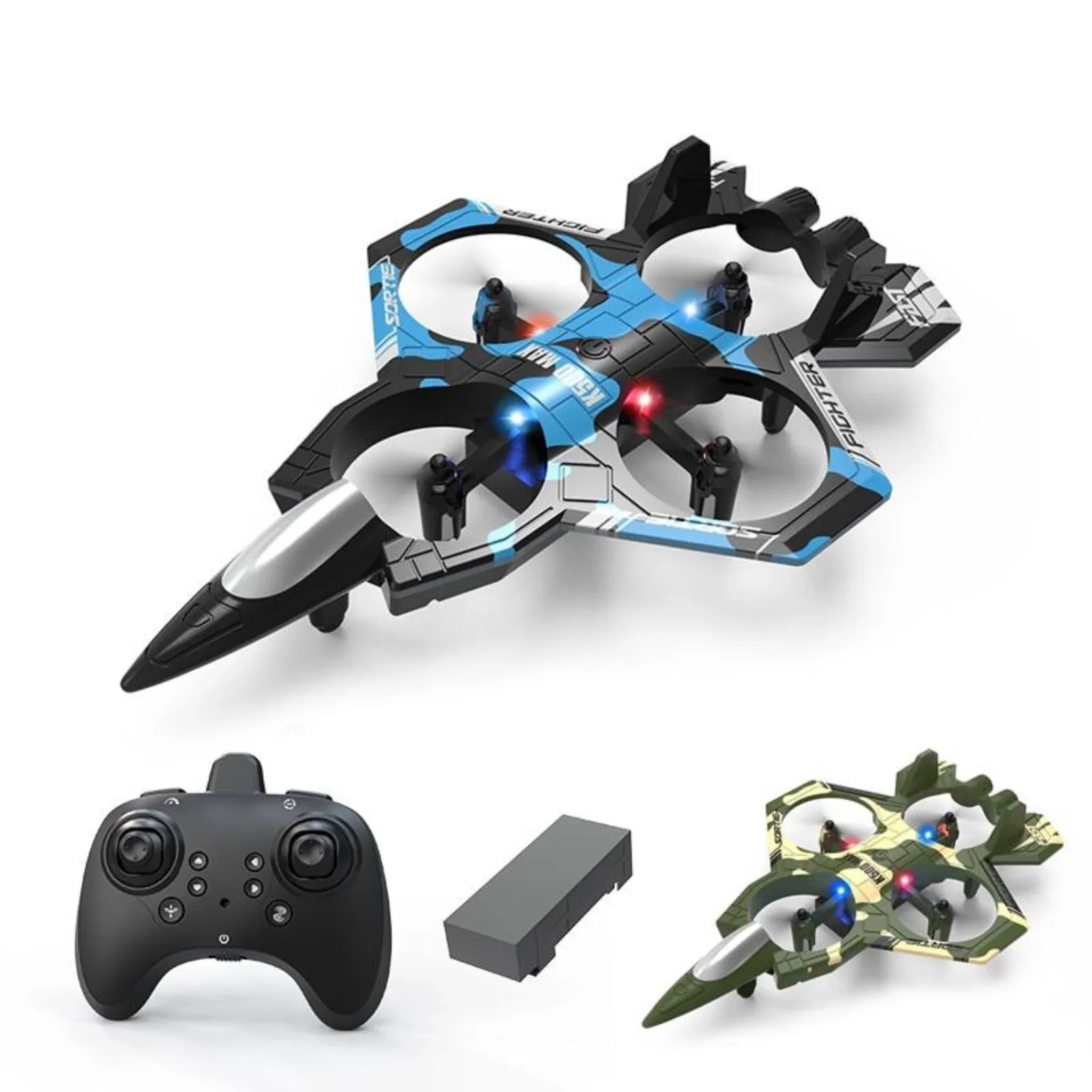 RC Aircraft Drone Jet With Lightning Effect & Rechargeable Batteries | - Little Thinkers Hub