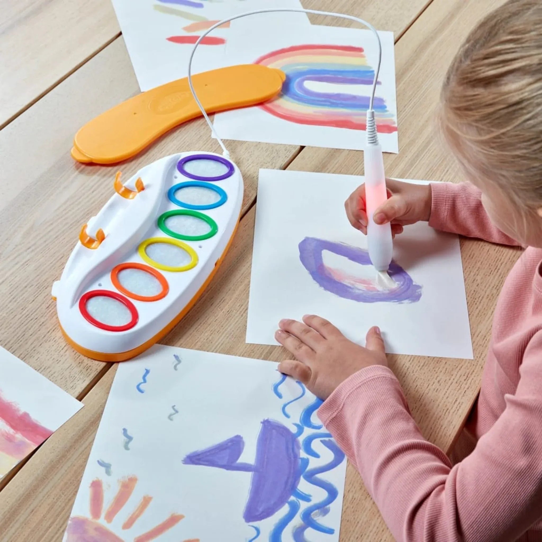 Kids Magical Painting Set With Light-up Brush - Little Thinkers Hub