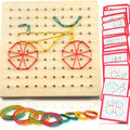 Wooden Geometry Geo-board Game - Little Thinkers Hub