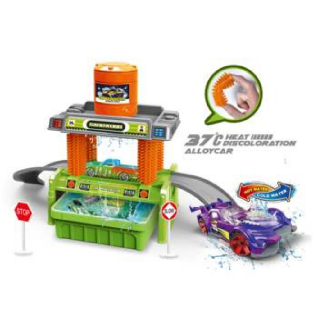 Car Wash Sanitation Set With One Alloy Car