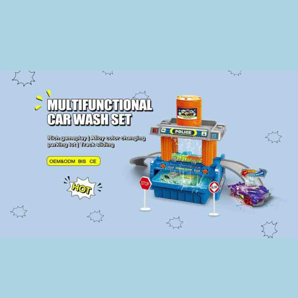 Car Wash Sanitation Set With One Alloy Car