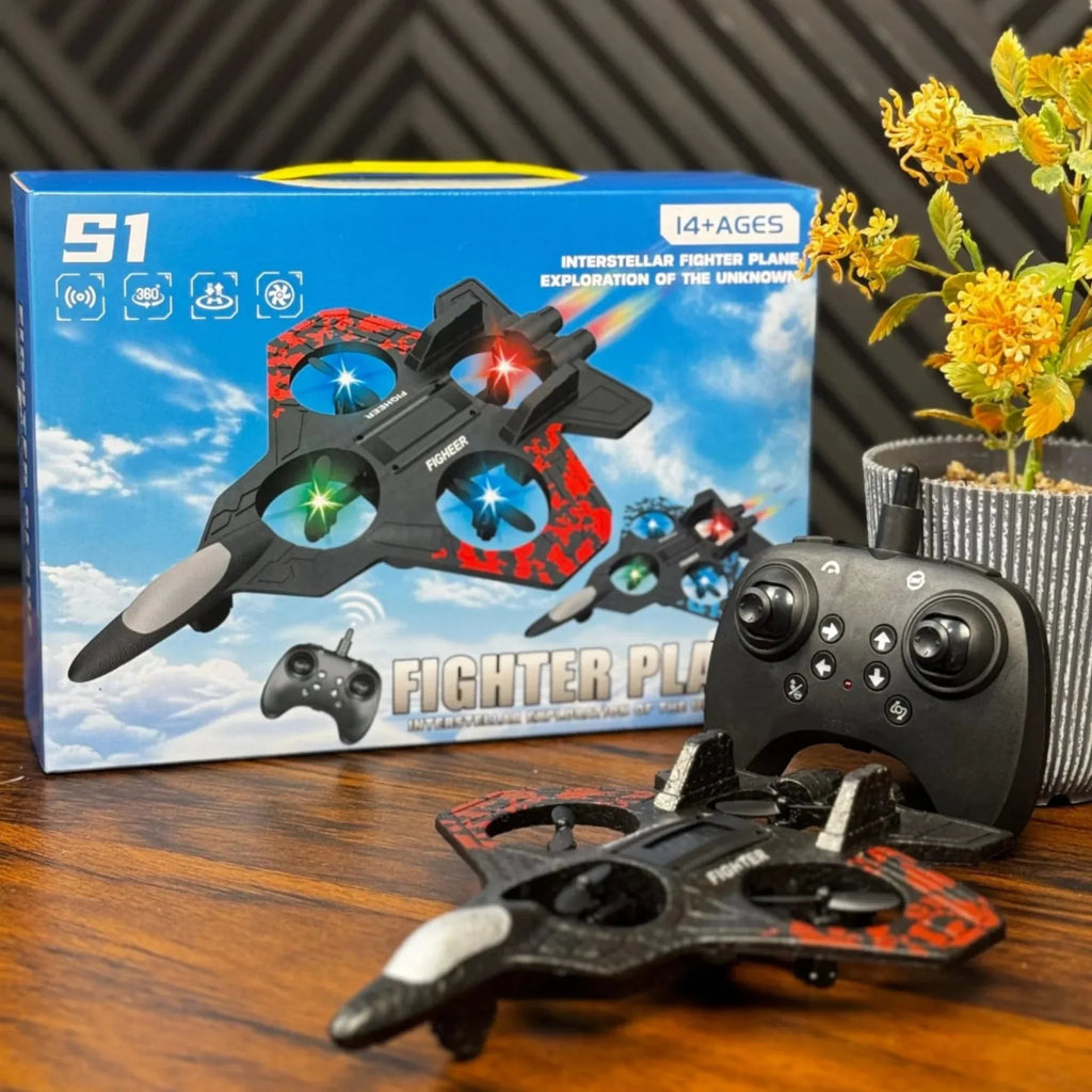RC Combat Aircraft Drone – Remote Control Flying Jet Toy for Kids - Little Thinkers Hub