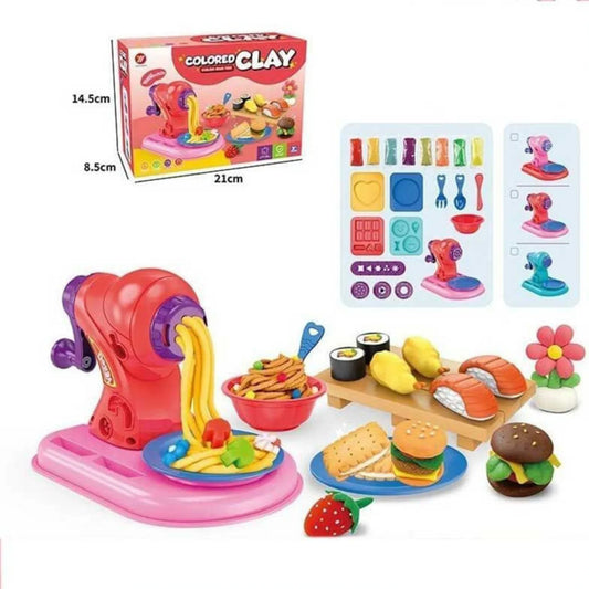 Play Dough Color Clay Noodles Maker Machine Set - Little Thinkers Hub