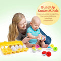 Shape and Color Matching Eggs - Set of 12 - Little Thinkers Hub