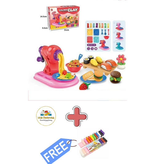 Play Dough Color Clay Noodles Maker Machine Set - Little Thinkers Hub
