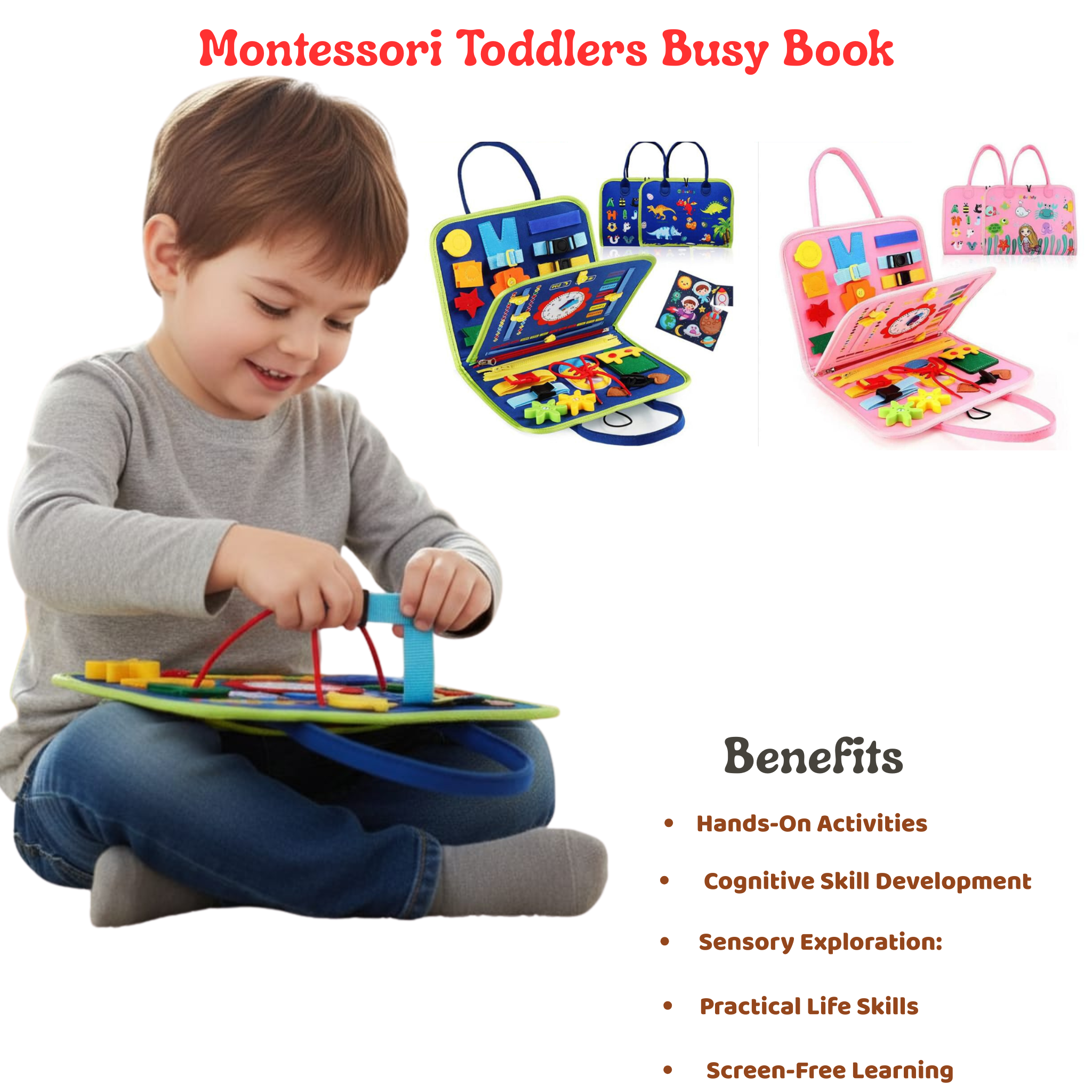 Montessori Toddlers Activity Book 4 Pages