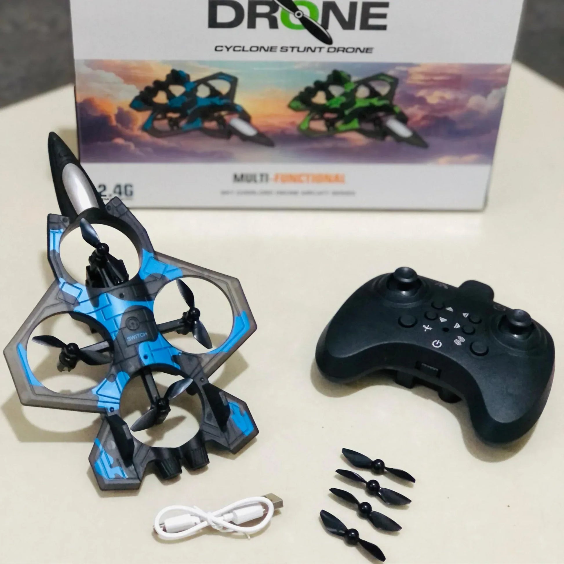 RC Aircraft Drone Jet With Lightning Effect & Rechargeable Batteries | - Little Thinkers Hub