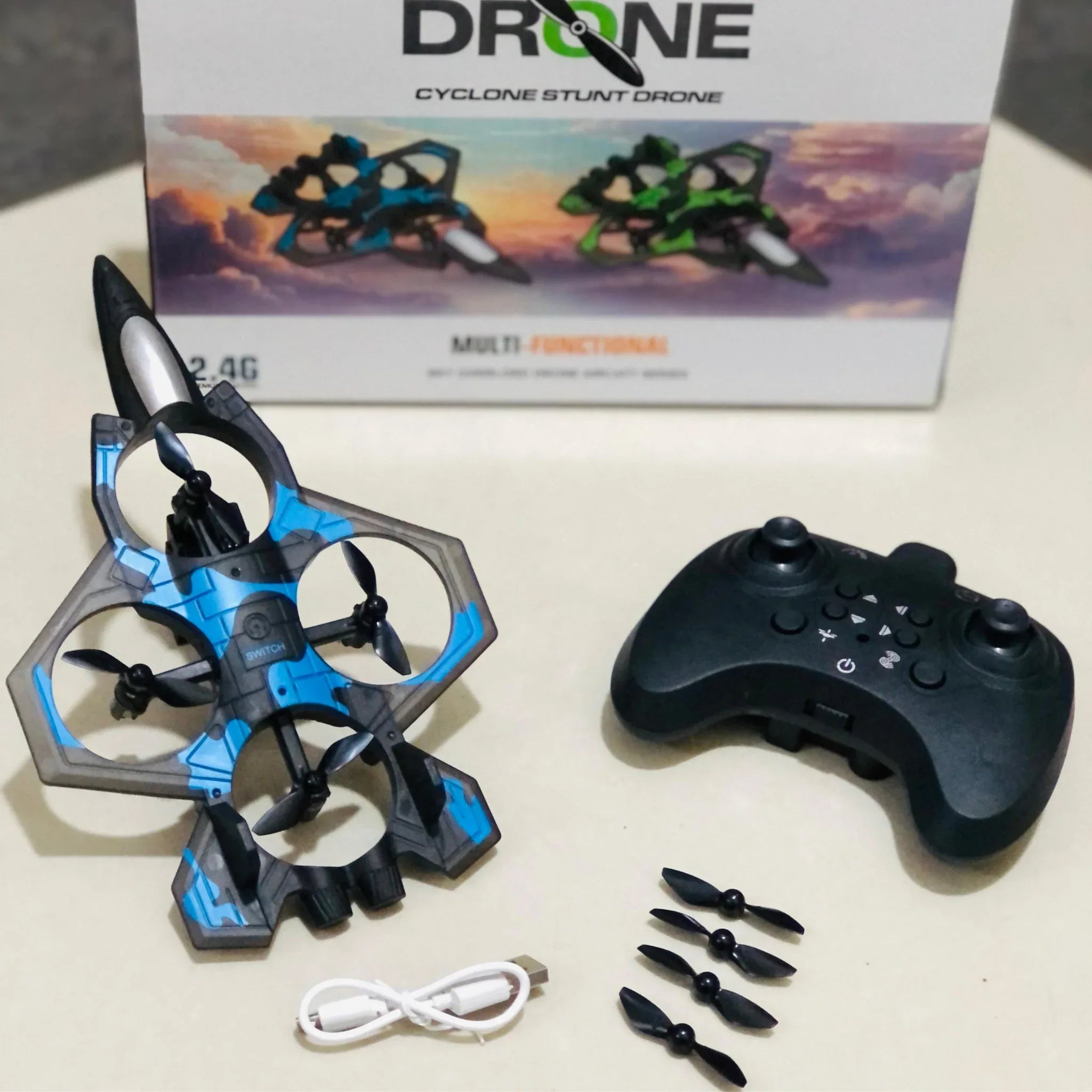 RC Aircraft Drone Jet With Lightning Effect & Rechargeable Batteries | - Little Thinkers Hub