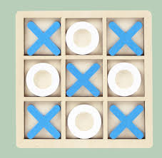Wooden Tic-Tac-Toe Puzzle Game