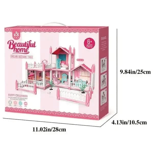 Dreamy Pink Doll House Set