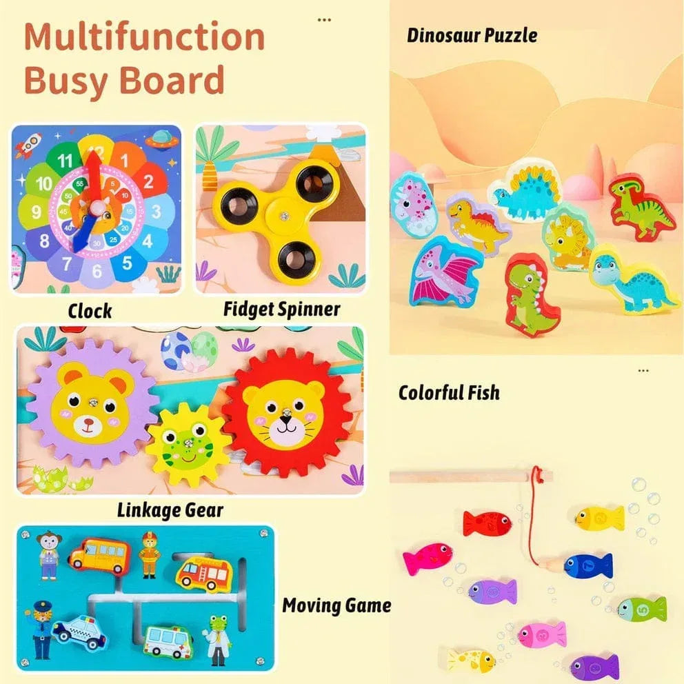 8 in 1 Wooden Multi-functional Board - Little Thinkers Hub