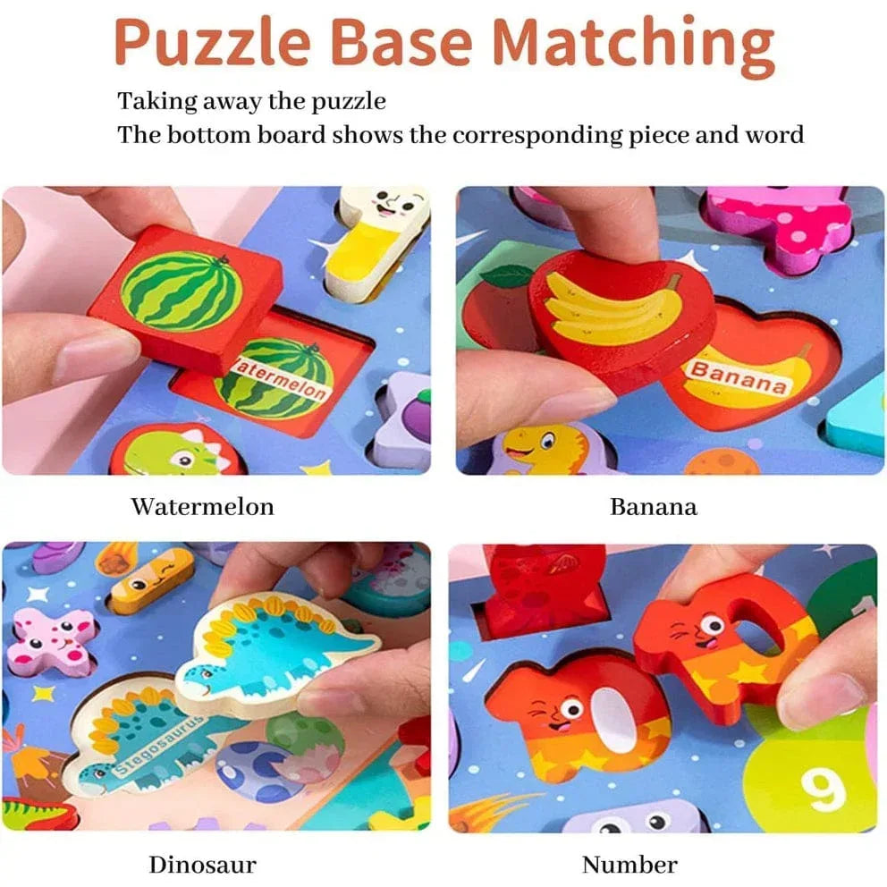 8 in 1 Wooden Multi-functional Board - Little Thinkers Hub