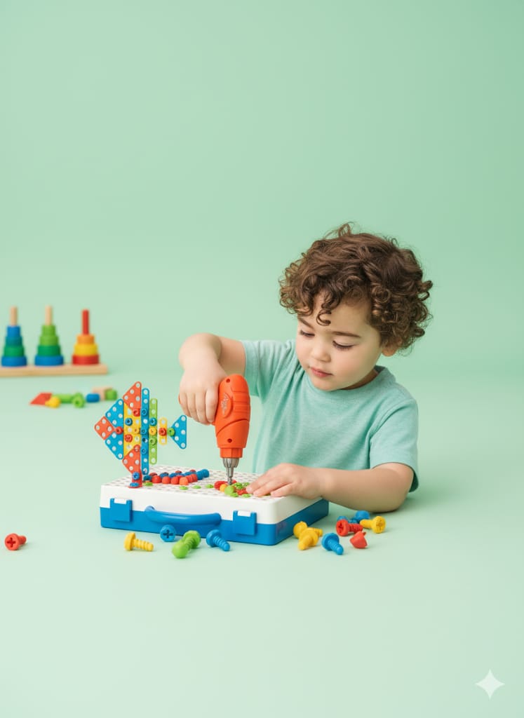3 in 1 Drill & Screw Driver Creative Mosaic Puzzle