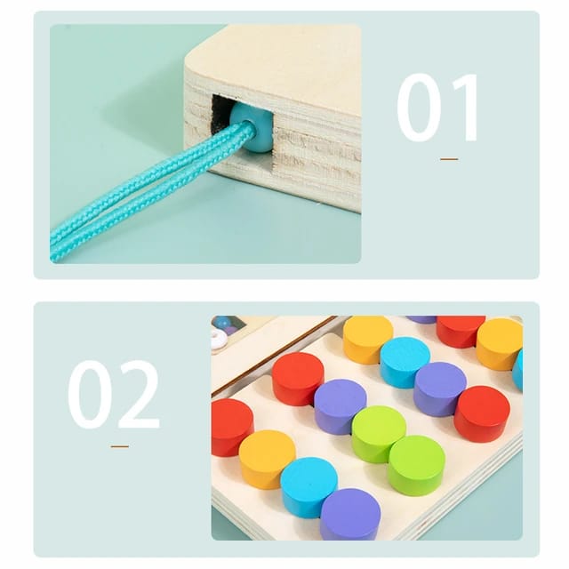 Wooden Magnetism Mobile 4 colour game