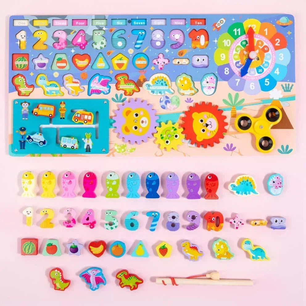 8 in 1 Wooden Multi-functional Board - Little Thinkers Hub