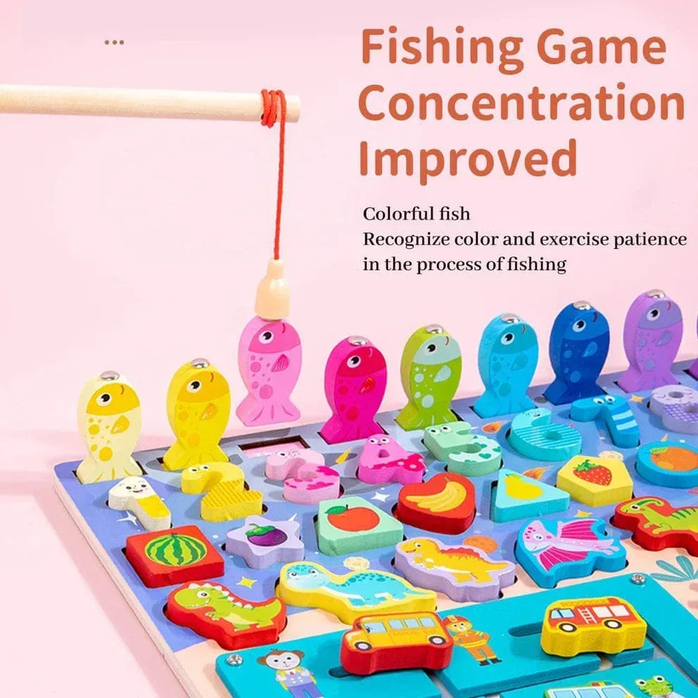 8 in 1 Wooden Multi-functional Board - Little Thinkers Hub